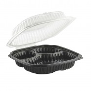 Culinary Classic 9.5×10.5 3-Cmp. Base/1-Cmp. Perforated Hinged Clamshell
