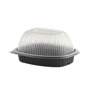 Roaster, Large Black Base and Clear Lid
