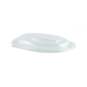 MicroRaves LC9D - 8" Oval Lid RPET Clear Cold Anti-Fog Fits M912B, M916B