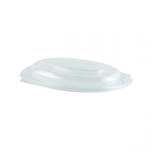 MicroRaves LC9D - 8" Oval Lid RPET Clear Cold Anti-Fog Fits M912B, M916B