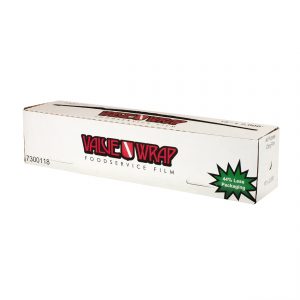 ValueWrapTM VW182 - 18" x 2,000' Roll PVC Cling Film Cutter Box