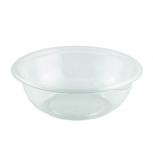Crystal Classics CP8548C - 8.5" Round Bowl 48 oz RPET Clear Salad Bowl Base