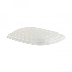 LH400-OC - 8" x 6" Rectangle Lid Microwavable Clear Over Cap, Fits M400-16, M400-24R, M400-32R