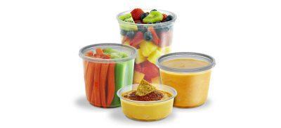 Microlite Deli Tub, 8 oz, Clear, 500/Carton