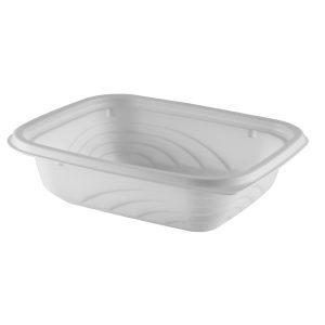 Anchor Packaging Microraves 3 Compartment Polypropylene Platter Food  Container Black, 15, 5, 5 oz. | 250/Case