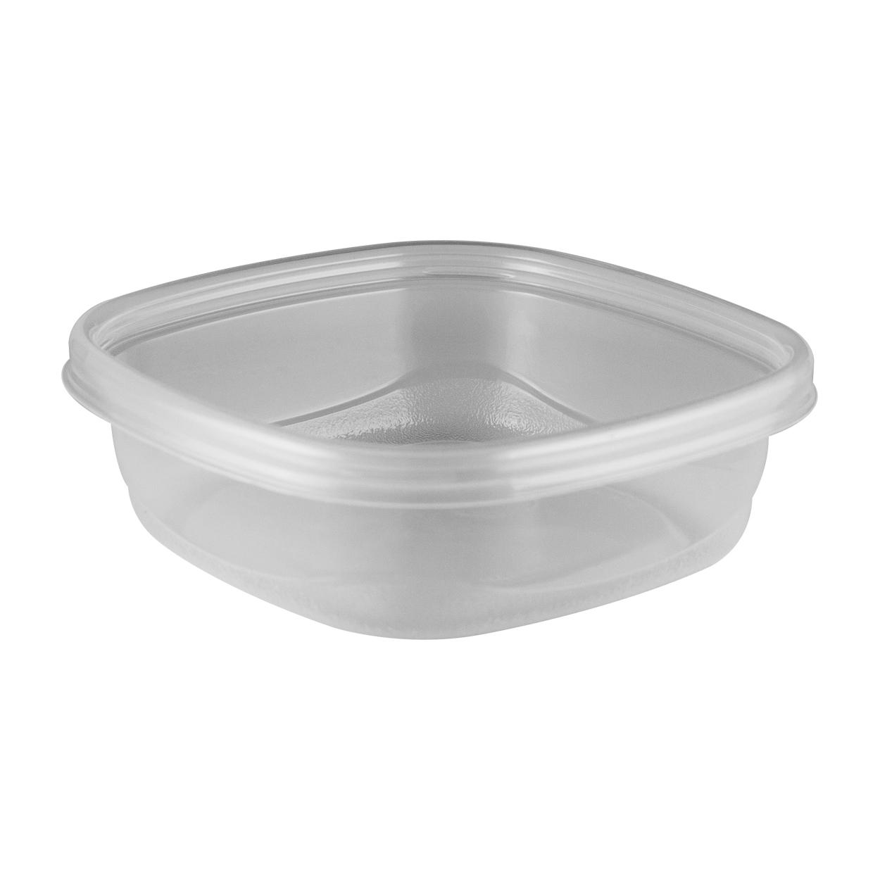 32 oz Clear PP Plastic Round Snap-Lock Containers (Tamper-Evident Lid) - Clear