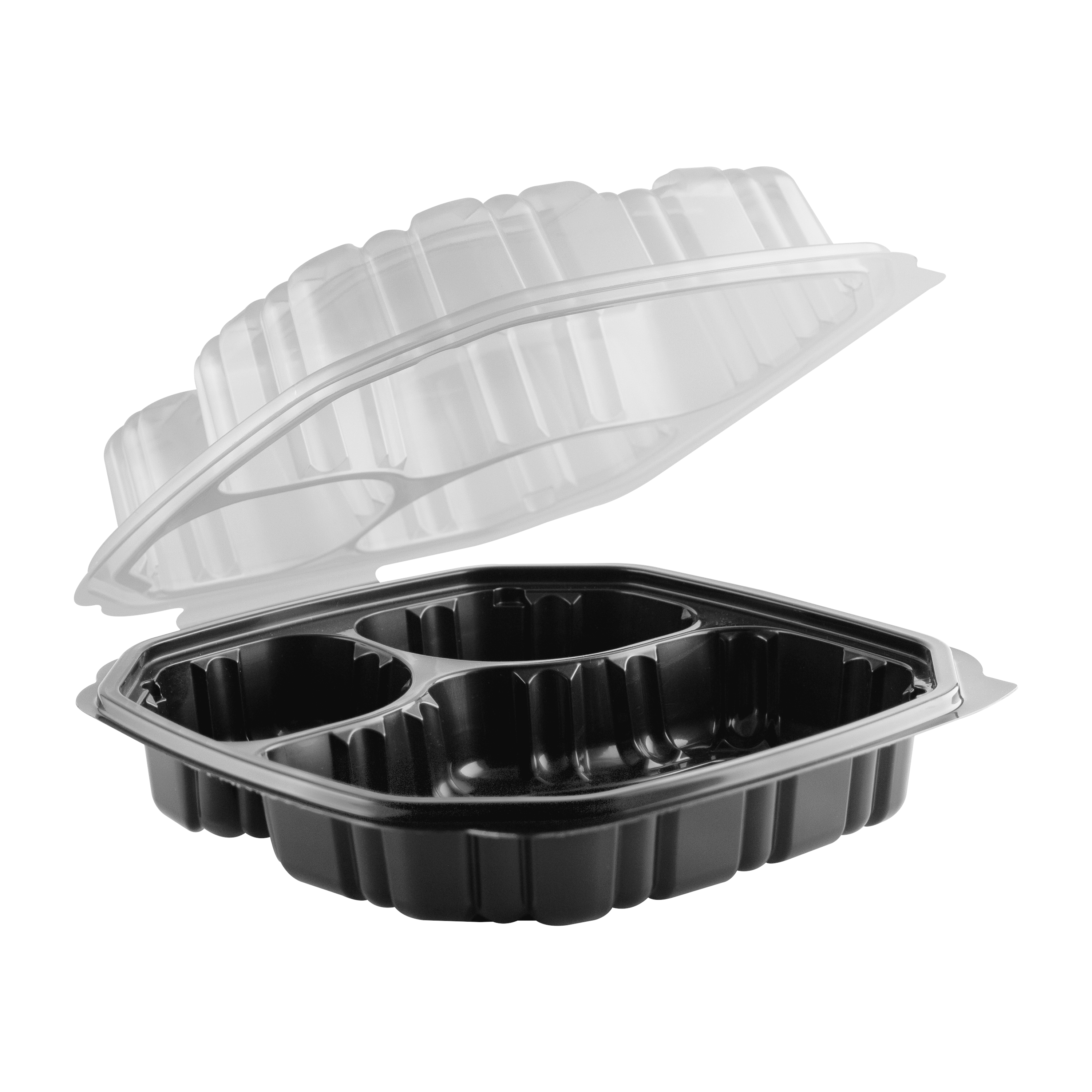 5oz Disposable Leak Proof Plastic Condiment Containers with Hinged