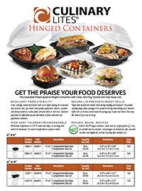 Culinary Lites Hinged Containers