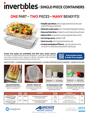 Invertibles Single-Piece Containers